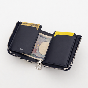 藍染クロコダイルレザー 本革ミニ財布 ｜CRISTY VERY COMPACT WLT .5 / AI CROCO｜ITTI（イッチ）公式
