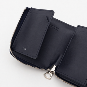 藍染クロコダイルレザー 本革ミニ財布 ｜CRISTY VERY COMPACT WLT .5 / AI CROCO｜ITTI（イッチ）公式