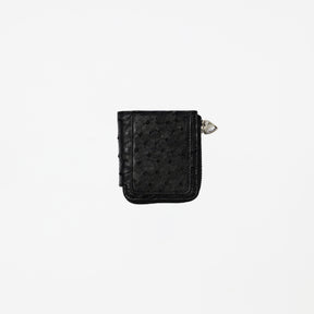 ITTI (イッチ) | CRISTY VERY COMPACT WLT.5 / OSTRICH (クリスティベリーコンパクトウォレット / オーストリッチ) さいふ 財布 サイフ エキゾチック レザー ブランド メンズ レディース ブラック 黒 black