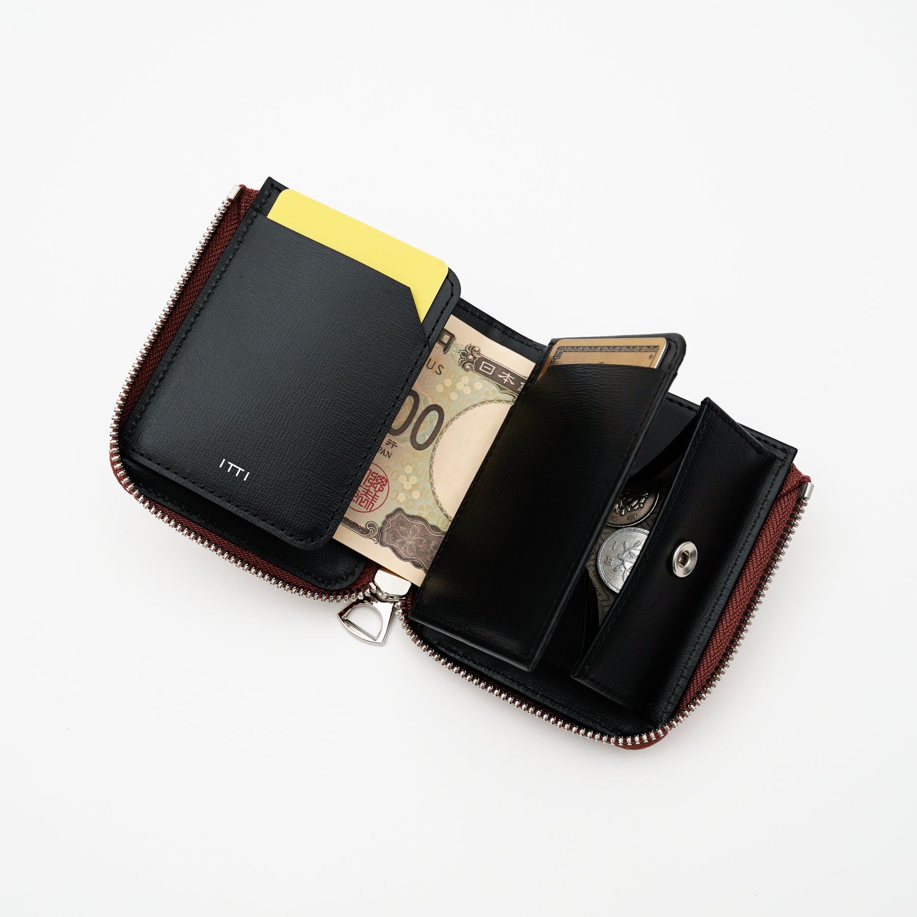 CRISTY VERY COMPACT WLT .5 / OSTRICH｜オーストリッチレザー ミニ財布｜ITTI（イッチ）公式