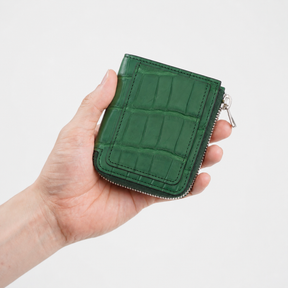 CRISTY VERY COMPACT WLT .5 / POROSUS CROCO｜ポロサス クロコダイル 本革コンパクト財布 L字ファスナー メンズ レディース｜ITTI（イッチ）公式