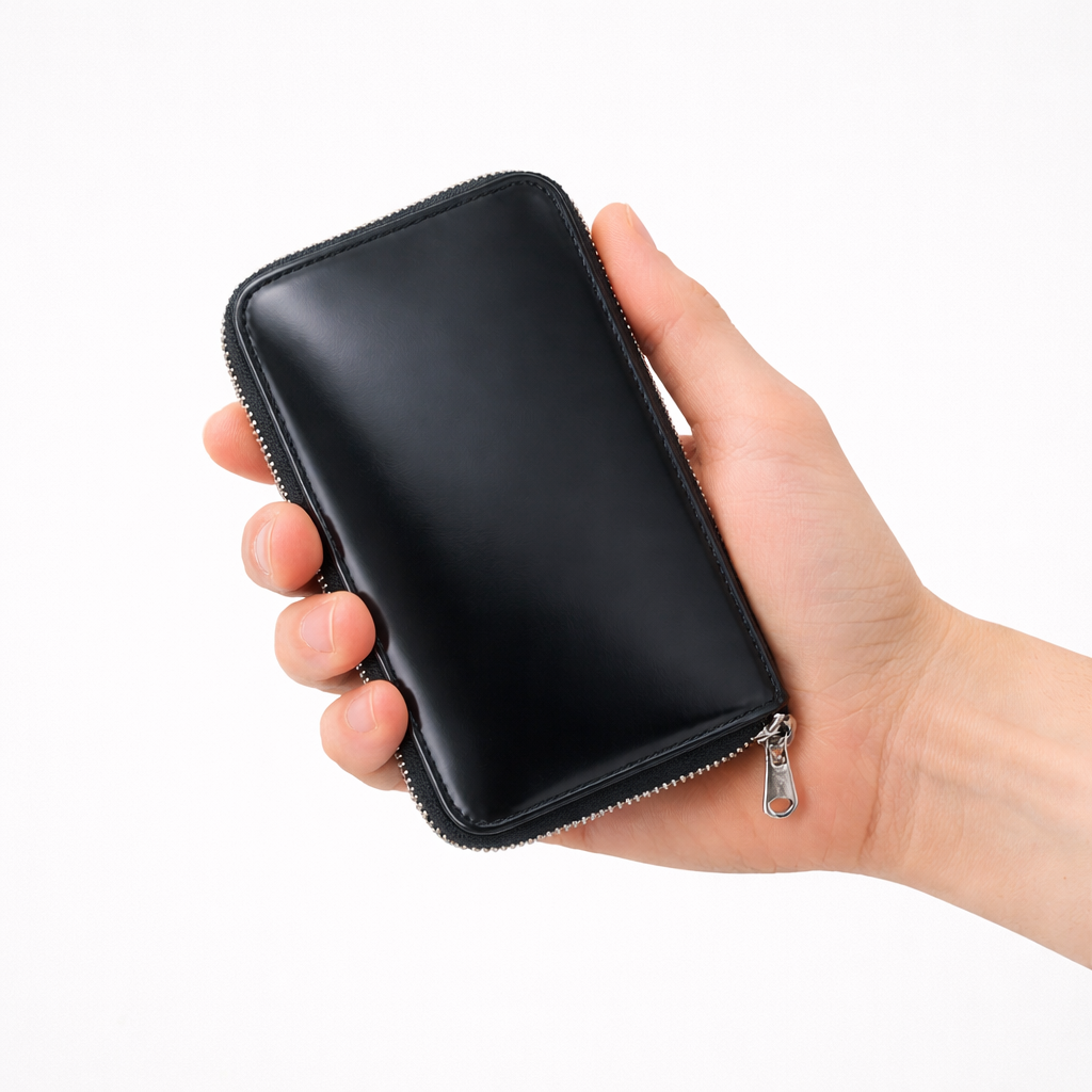 CRISTY SMART MID WLT .5 / ALPS CARNO｜ミニマル財布  コードバン レザー 本革 ラウンドファスナー メンズ レディース｜ITTI（イッチ）公式