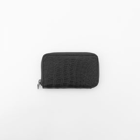 CRISTY SMART MID WLT .5 / CROCO BK COLLECTION【LIMITED】(クリスティスマートミッドウォレット / クロコダイルブラックコレクション) - ITTI (イッチ) | 財布 さいふ サイフ メンズ レディース スマホ サイズ L字ファスナー エキゾチック レザー ブランド H.C.P エルメス ワニ 鰐 黒 H .C.P