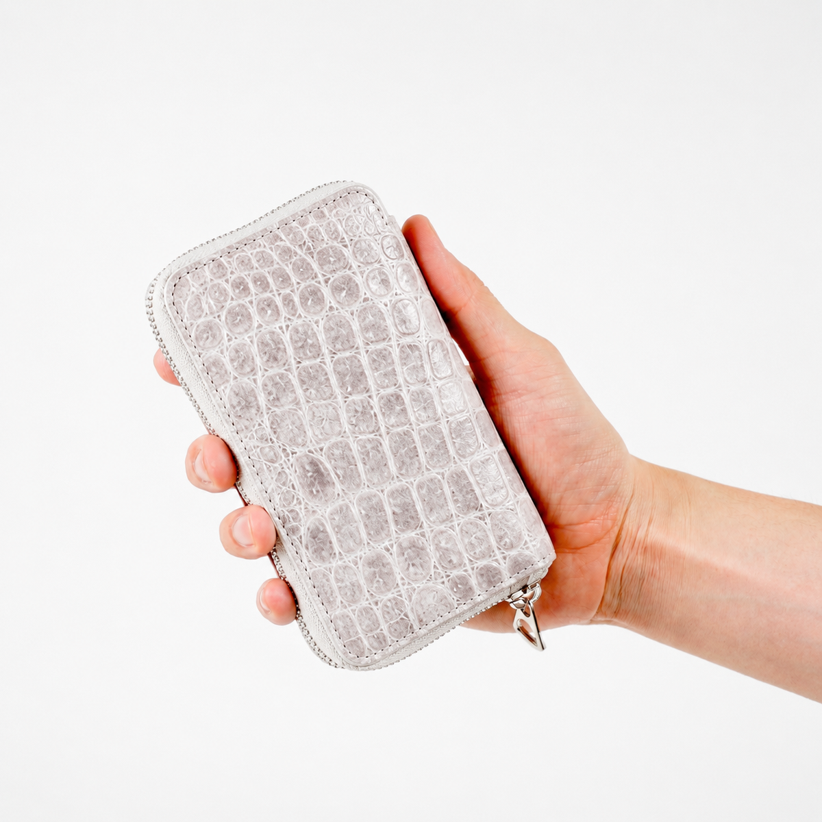 CRISTY SMART MID WLT .5 / HIMALAYA｜ヒマラヤ クロコダイル レザー ミディアム財布 メンズ レディース スマホサイズ ｜ITTI（イッチ）公式