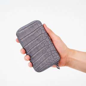 CRISTY SMART MID WLT .5 / NUBUCK CROCO【LIMITED】｜クロコダイルレザーのミディアム財布 メンズ レディース｜ITTI（イッチ）公式