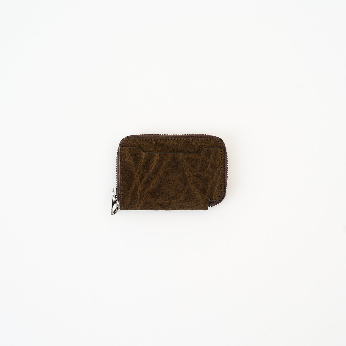 CRISTY COIN CARD WLT / ELEPHANT｜ワシントン条約規制 希少エレファントレザー使用 本革ミニ財布 ラウンドファスナー メンズ レディース ギフト｜ITTI（イッチ）公式