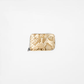 CRISTY COIN CARD WLT｜金箔のような輝きが魅力のパイソンミニ財布｜GOLD MOLURUS｜ITTI（イッチ）公式