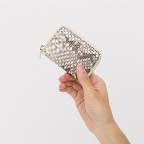CRISTY COIN CARD WLT｜MOLURUS パイソンレザー 財布｜再生と気品を纏う蛇革ミニウォレット｜ITTI（イッチ）