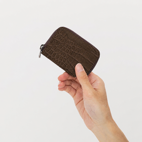CRISTY COIN CARD WLT / NUBUCK CROCO【LIMITED】｜クロコダイルレザーのミニ財布 メンズ レディース｜ITTI（イッチ）公式