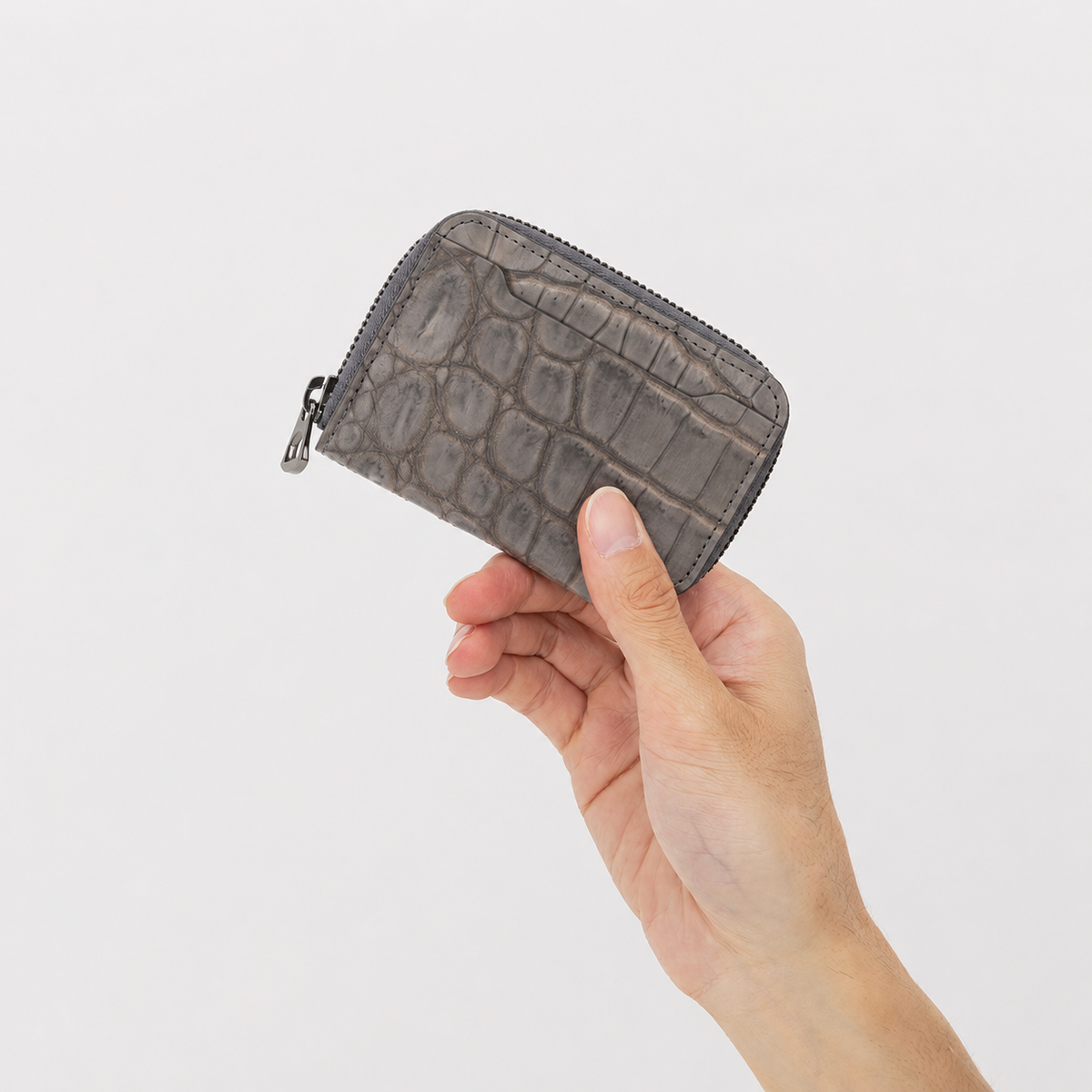 CRISTY COIN CARD WLT / NUBUCK CROCO【LIMITED】｜クロコダイルレザーのミニ財布 メンズ レディース｜ITTI（イッチ）公式