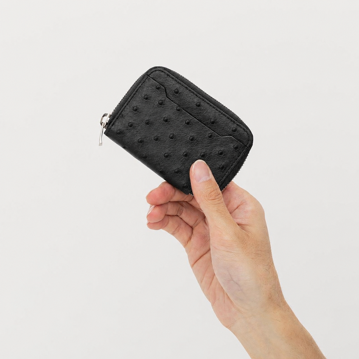 CRISTY COIN CARD WLT｜オーストリッチ使用の上質ミニ財布｜クイルマークが魅力の本革ウォレット｜ITTI（イッチ）公式