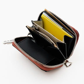 CRISTY COIN CARD WLT｜オーストリッチ使用の上質ミニ財布｜クイルマークが魅力の本革ウォレット｜ITTI（イッチ）公式