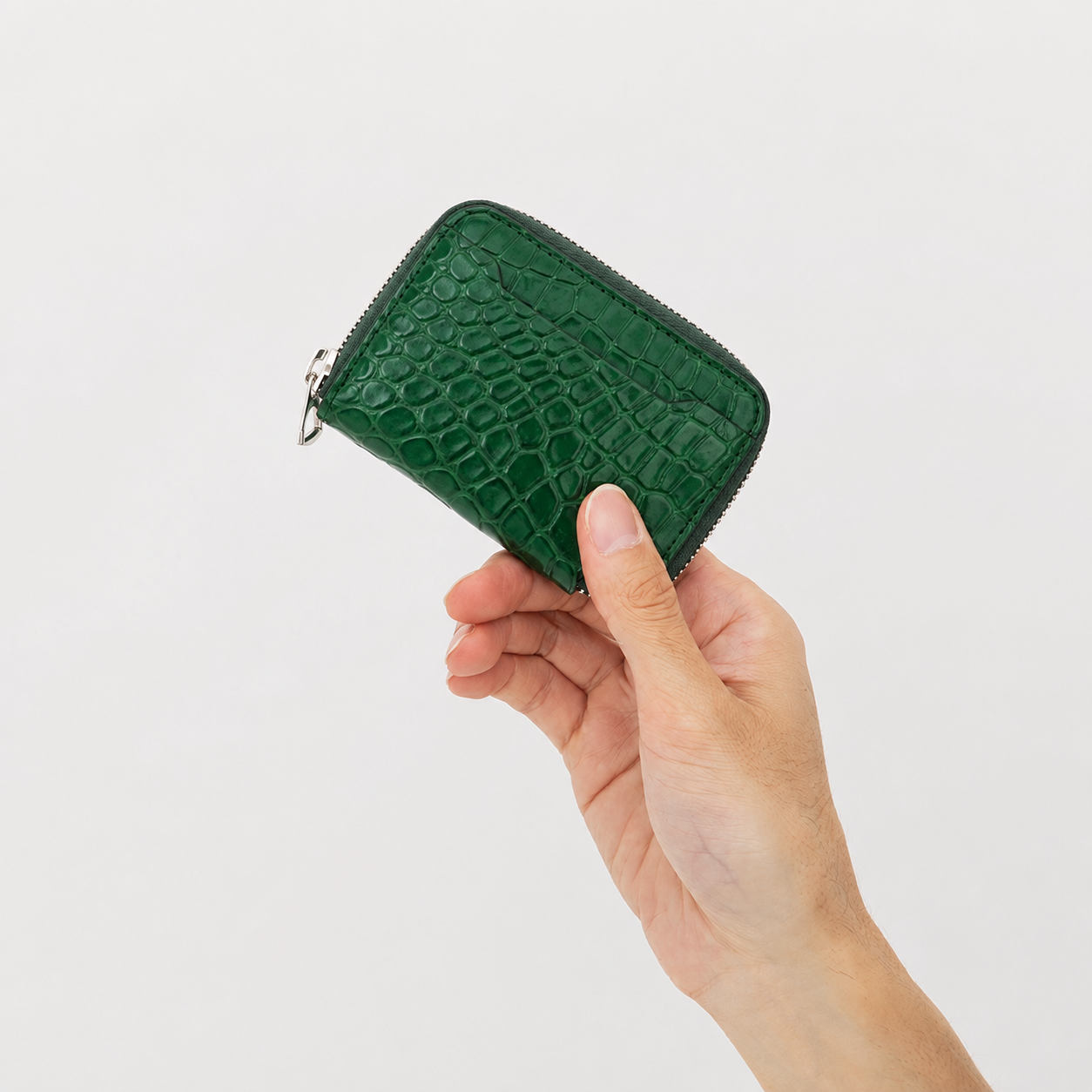 CRISTY COIN CARD WLT / POROSUS CROCO｜ポロサス クロコダイル 本革ミニ財布 ラウンドファスナー メンズ レディース｜ITTI（イッチ）公式