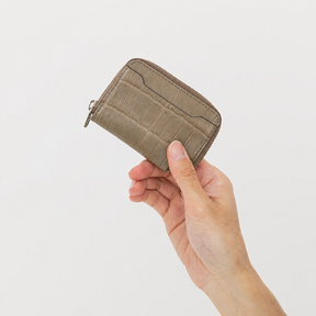 CRISTY COIN CARD WLT / POROSUS CROCO｜ポロサス クロコダイル 本革ミニ財布 ラウンドファスナー メンズ レディース｜ITTI（イッチ）公式
