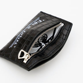 CRISTY SMART CARD WLT / CROCO -25Q3｜最小最薄 ミニ財布 クロコ型押し 本革 キャッシュレス メンズ レディース｜ITTI（イッチ）公式