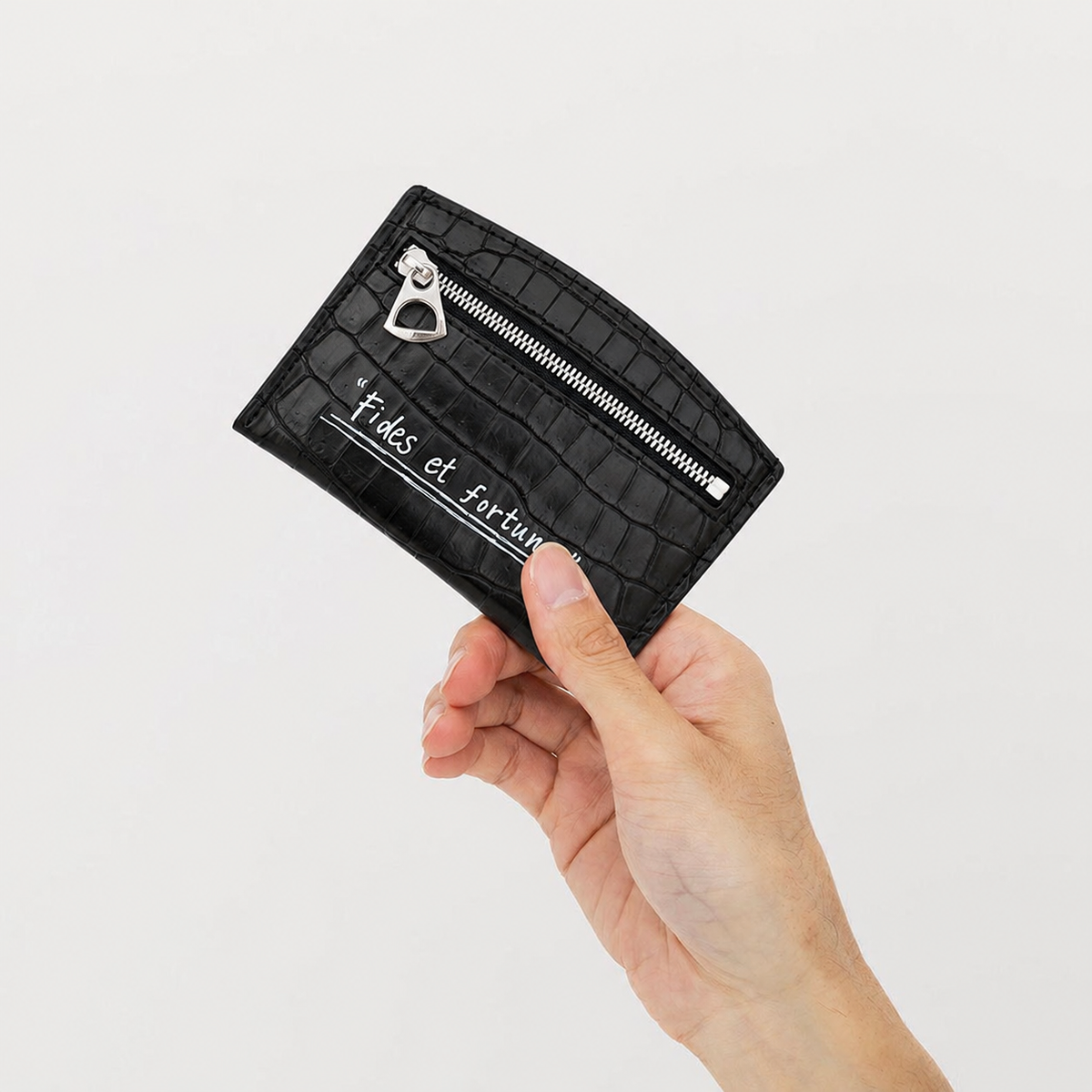 CRISTY SMART CARD WLT / CROCO -25Q3｜最小最薄 ミニ財布 クロコ型押し 本革 キャッシュレス メンズ レディース｜ITTI（イッチ）公式