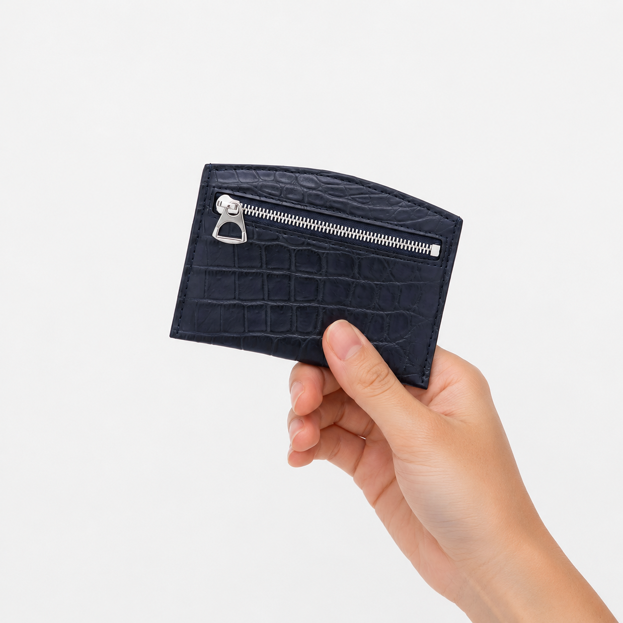CRISTY SMART CARD WLT / AI CROCO｜藍染クロコダイルレザー 薄型ミニ財布 メンズ レディース | ITTI（イッチ）公式