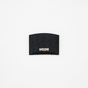 CRISTY SMART CARD WLT / OSTRICH -25Q3｜最小最薄 ミニ財布 オーストリッチ 本革 キャッシュレス メンズ レディース｜ITTI（イッチ）公式