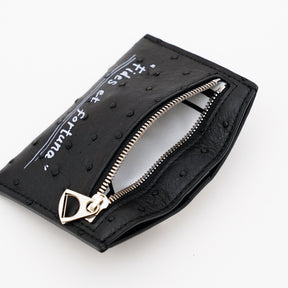 CRISTY SMART CARD WLT / OSTRICH -25Q3｜最小最薄 ミニ財布 オーストリッチ 本革 キャッシュレス メンズ レディース｜ITTI（イッチ）公式