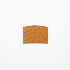 ITTI (イッチ) | CRISTY SMART CARD WLT / OSTRICH (クリスティスマートカードウォレット / オーストリッチ) 財布 さいふ サイフ スリム キャッシュレス メンズ レディース レザー ブランド エキゾチック 薄い アイボリー ベージュ 生成り きなり オフホワイト ブラック 黒 black