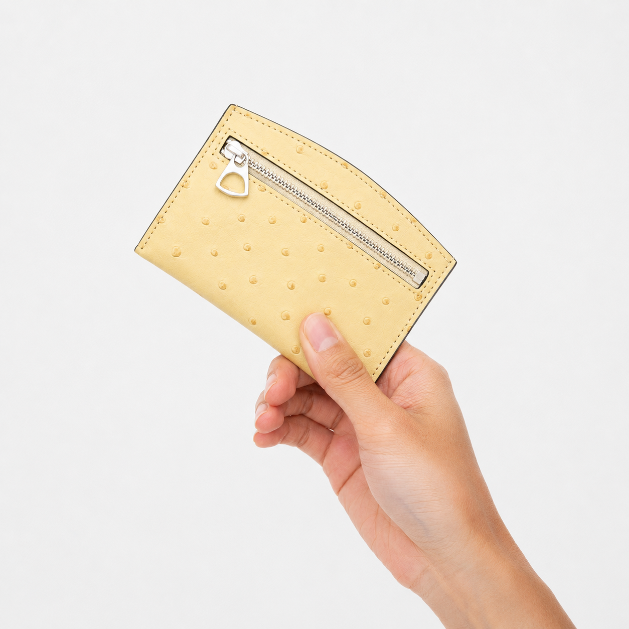CRISTY SMART CARD WLT / OSTRICH｜クイルマークが魅力の高級