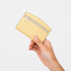 CRISTY SMART CARD WLT / OSTRICH｜クイルマークが魅力の高級オーストリッチレザー財布｜ITTI（イッチ）公式