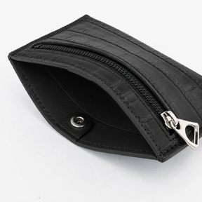 CRISTY SMART CARD WLT / POROSUS CROCO BK｜ポロサス クロコダイル 本革薄型財布 カードケース メンズ レディース｜ITTI（イッチ）公式