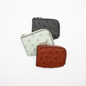 CRISTY KEY COIN CASE / OSTRICH｜キーケース 小銭入れ 本革 オーストリッチ メンズ レディース｜ITTI（イッチ）公式
