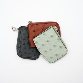CRISTY KEY COIN CASE / OSTRICH｜キーケース 小銭入れ 本革 オーストリッチ メンズ レディース｜ITTI（イッチ）公式