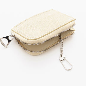 ITTI (イッチ) | CRISTY KEY COIN CASE / SHIRO(クリスティキーコインケース/白鞣し)小銭入れ 鍵 収納 小さい 本革 レザー ブランド メンズ レディース ミニ ファスナー ジップ 小銭