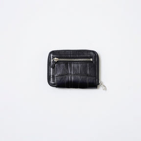 ITTI (イッチ) | CRISTY SLIM COMPACT WLT / CROCO (クリスティスリムコンパクトウォレット / クロコダイル) 財布 さいふ サイフ 黒 ブラック H.C.P エルメスキュイールプレシュー メンズ レディース 薄い ラウンド ファスナー 小さい
