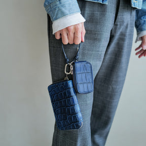 CRISTY SMART KEY CASE / AI CROCO｜藍染クロコダイル エキゾチックレザーの上質キーケース メンズ レディース｜ITTI（イッチ）公式
