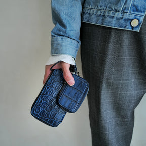 CRISTY SMART KEY CASE / AI CROCO｜藍染クロコダイル エキゾチックレザーの上質キーケース メンズ レディース｜ITTI（イッチ）公式
