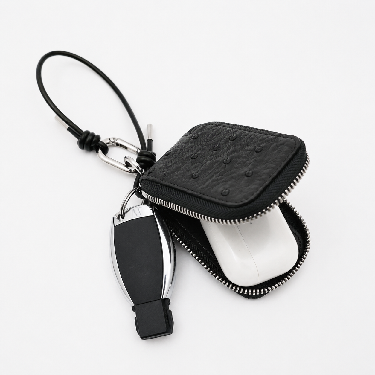 CRISTY SMART KEY CASE / OSTRICH｜オーストリッチレザーのキーケース