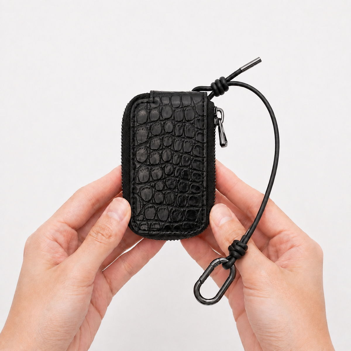 CRISTY SMART KEY CASE / POROSUS CROCO BK｜ポロサス クロコダイル 本革キーケース スマートキー メンズ レディース｜ITTI（イッチ）公式
