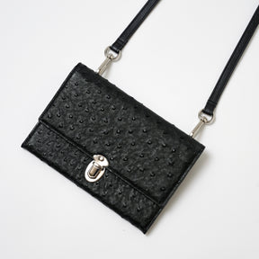 MICHELLE FUKIN CLUTCH POUCH / OSTRICH