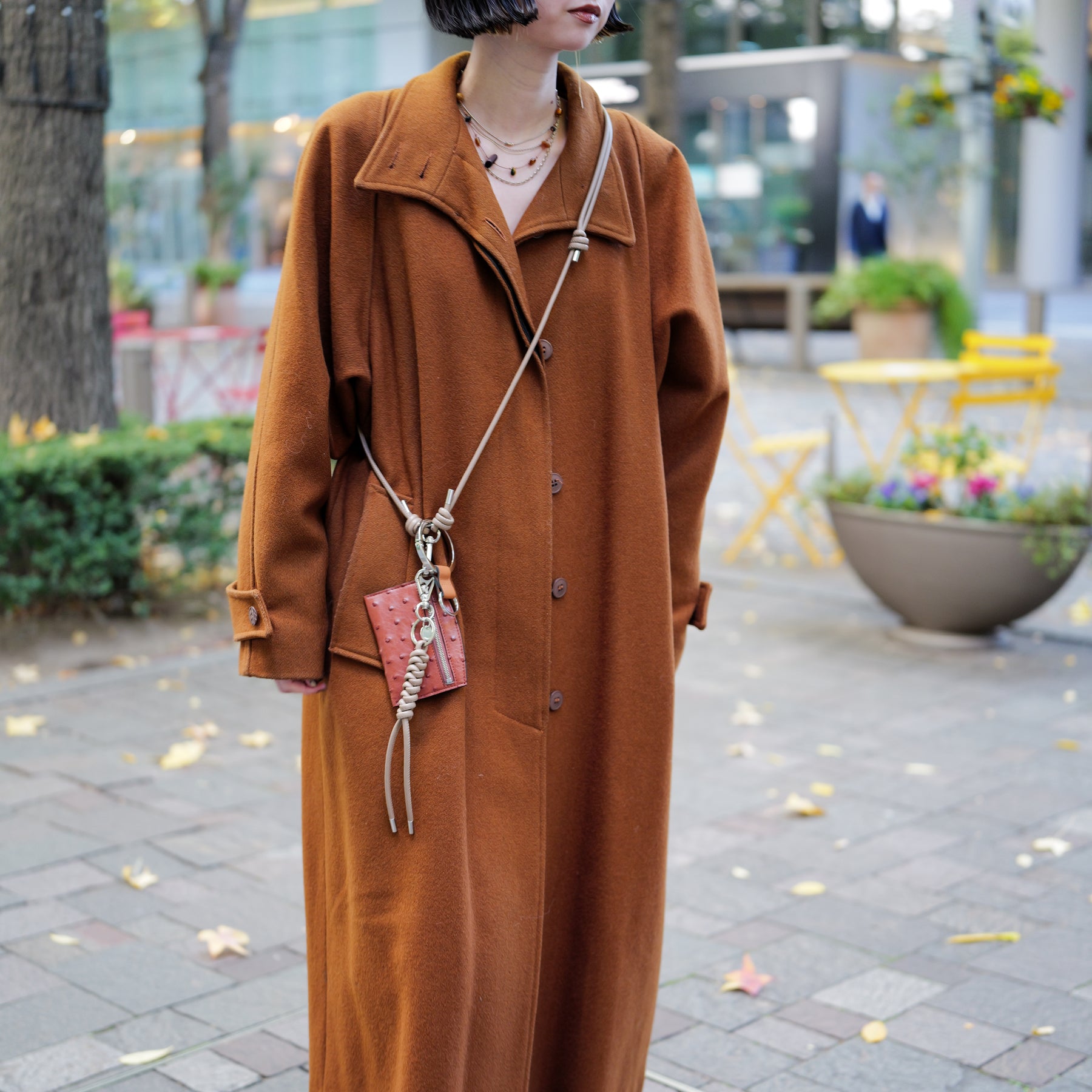 CRISTY SMART CARD WLT / OSTRICH｜ミニ財布 本革 メンズ レディース｜ITTI（イッチ）公式｜モデル スタイリング コーディネート 組み合わせ