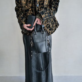 ITTI (イッチ) | HERRIE BALLER'S BAG / RAPTO(ヘリーボーラーズバッグ/ラプト) | レザー ショルダー バッグ かばん 鞄 カバン ユニセックス メンズ レディース ブランド ブラック 黒 black スムース 手持ち ハンド ショルダー 斜め掛け 肩掛け