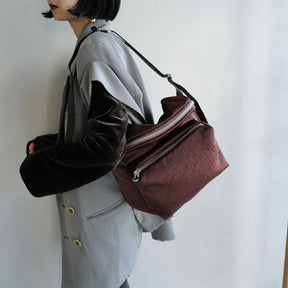 ITTI (イッチ) - ANNIE PUFFER DAY SHOULDER / CERATO BRIGHT (アニーパファーデイショルダー / シェラトブライト) | 鞄 かばん カバン 斜め掛け ナイロン レザー ブランド メンズ レディース