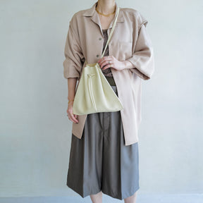 HERRIE KINCHAKU SHOULDER - MM / DIPLO SKY (ヘリー巾着ショルダー / ディプロスカイ) - ITTI (イッチ) バッグ カバン 鞄 かばん 斜め掛け メンズ レディース ブランド ブランド ドメスティック ecoo エコー デンマーク アイボリー 白 生成り ivory white オフホワイト