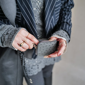 CRISTY KEY COIN CASE / OSTRICH｜キーコイン ケース 小銭入れ 本革 オーストリッチ メンズ レディース アクセサリー｜ITTI（イッチ）公式