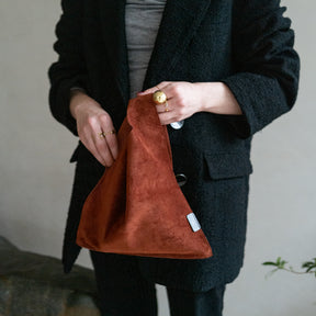 ANNIE REGISTER POUCH / PS｜豚革 ピッグスエード 軽量 コンパクト エコバッグ レジ袋型 メンズ レディース｜ITTI（イッチ）公式