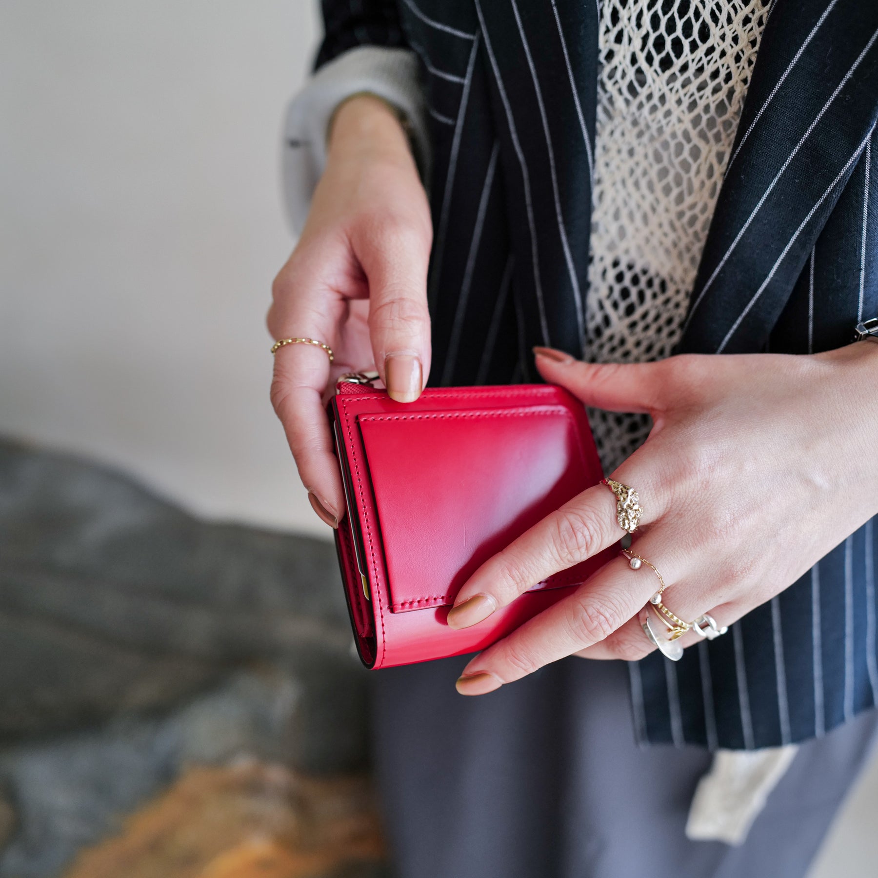CRISTY VERY COMPACT WLT .5 / ALPS CARNO｜薄型ミニ財布 本革 メンズ レディース｜コードバン レザー サイズ感｜ITTI（イッチ）公式