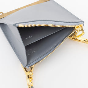 CELLIE MINI ZIPPER POUCH / RAPTO (シェリーミニジッパーポーチ / ラプト) | コインケース ショルダー レザー ネックレス アクセサリー メンズ レディース 首掛け 斜めがけ ブラック 黒 イエロー 黄色 グレー 灰 ねずみ