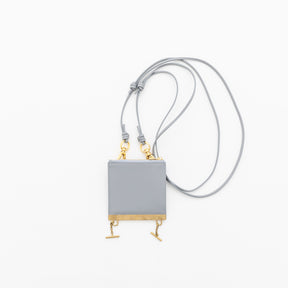 CELLIE MINI ZIPPER POUCH / RAPTO (シェリーミニジッパーポーチ / ラプト) | コインケース ショルダー レザー ネックレス アクセサリー メンズ レディース 首掛け 斜めがけ ブラック 黒 イエロー 黄色 グレー 灰 ねずみ