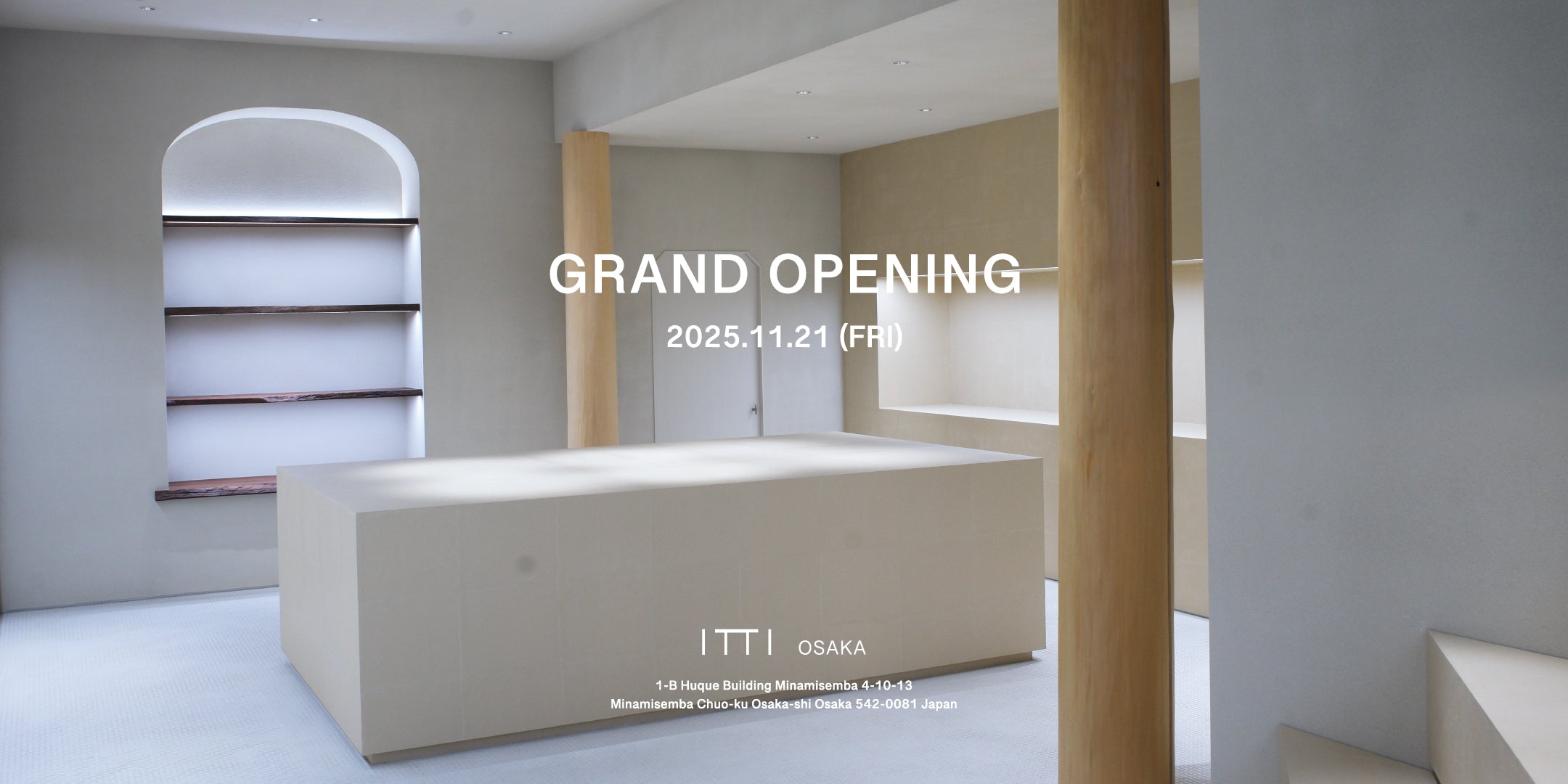 ITTI OSAKA｜2025年11月21日南船場にグランドオープン｜ITTI（イッチ）公式｜心斎橋 革小物 レザー製品 ブランド 直営店