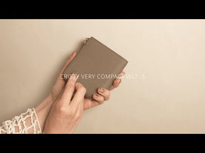 ITTI (イッチ) | CRISTY VERY COMPACT WLT .5 / CROCO BK COLLECTION【LIMITED】(クリスティベリーコンパクト ウォレット / クロコダイルレザー ブラックコレクション) 財布 さいふ サイフ メンズ レディース ファスナー 小さい キャッシュレス 黒