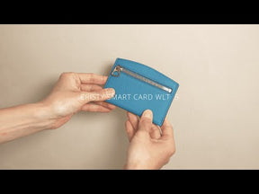 CRISTY SMART CARD WLT / LIZARD (クリスティースマートカードウォレット / リザード) - ITTI (イッチ) | ミニ財布 サイフ さいふ キャッシュレス レザーブランド 革小物 ファスナー 小銭 カードケース 薄型 トカゲ ブラウン ブラック 黒 茶色 メンズ レディース