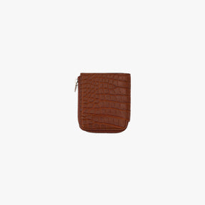 CRISTY VERY COMPACT WLT .5 / POROSUS CROCO｜クロコダイル 本革コンパクト財布 L字ファスナー メンズ レディース｜ITTI（イッチ）公式