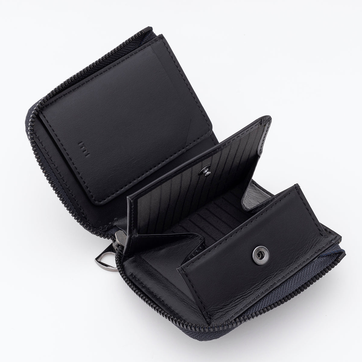 ITTI (イッチ) | CRISTY VERY COMPACT WLT.5 / BK COLLECTION (クリスティベリーコンパクトウォレット/ブラックコレクション) | 本革 レザー メンズ レディース ミニ さいふ 財布 サイフ キャッシュレス 小さい